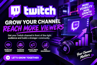 promote your twitch channel and help grow your viewers