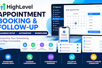 set up gohighlevel appointment booking and follow up automation