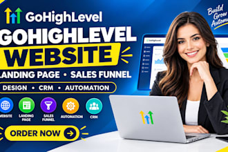 build gohighlevel website, gohighlevel landing page, gohighlevel sales funnel