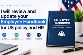 review and update your employee handbook for US policy and HR