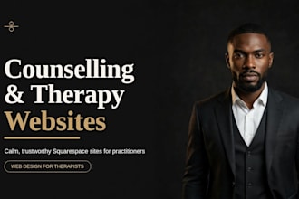 design squarespace counselling website,therapy,mental,wellness,medical website