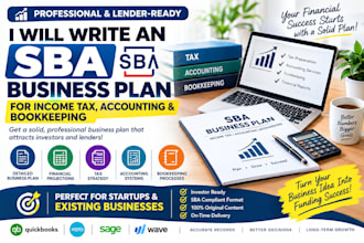 write an sba business plan for income tax, accounting, and bookkeeping