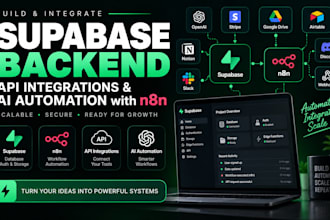 do supabase backend api integration ai agent automation with make com n8n zapier