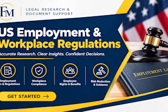 research US employment and workplace regulations and provide a clear