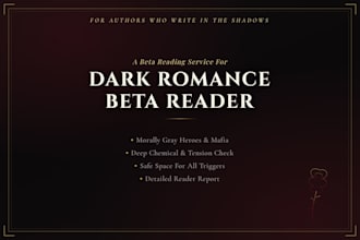 be your dark romance beta reader