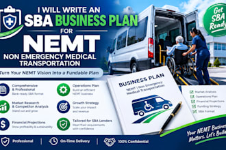 write an sba business plan for nemt, non emergency medical transportation