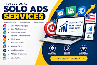 run solo ads campaign, solo ads promotion for affiliate marketing and MLM leads