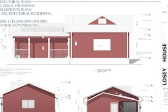 draw home renovation addition blueprints for city permit drawings
