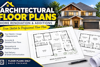 create home renovation and addition plans for permits