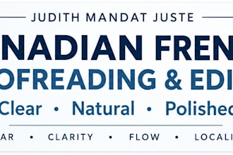 proofread and edit your french or canadian french content