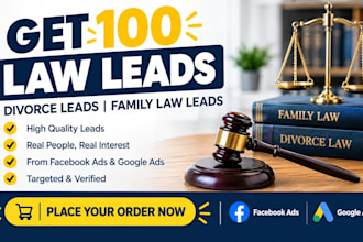 get 100 law leads divorce leads family law leads facebook ads google ads