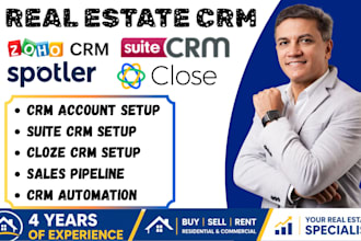 set up suitecrm zoho crm spotler real estate lead automation cloze crm pipeline
