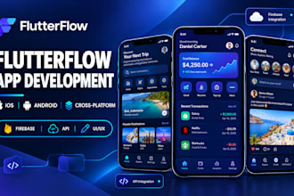 build a flutterflow mobile app for ios and android