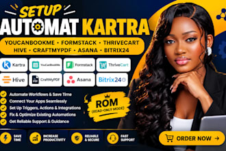 automat kartra youcanbookme formstack thrivecart hive craftmypdf asana bitrix24
