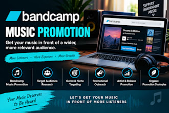 promote your bandcamp music with organic music marketing