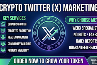 do crypto twitter x marketing x promotion with organic growth