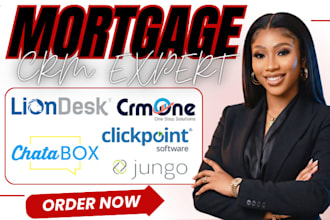 setup mortgage crm white fluffy cloud liondesk chatabox crmone clickpoint jungo