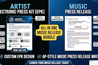 write a music press release and artist electronic press kit epk