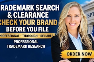 conduct professional trade mark search and clearance search