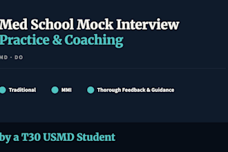 do a mock medical school interview