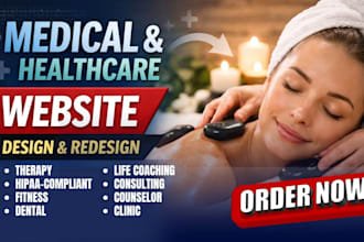 design medical website, mental health wellness counseling and hipaa compliant