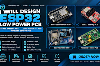 esp32 low power pcb, esp32 battery pcb, low power iot pcb, wireless sensor pcb