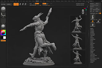 sculpt dnd miniatures, warhammer tabletop rpg figures, resin ready stl files