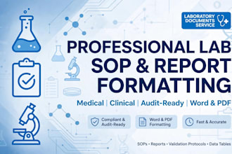 format and design your lab sops reports and protocols