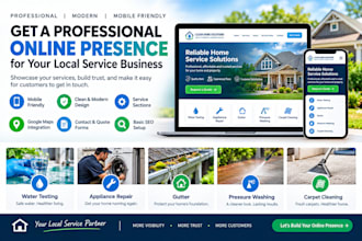 create water testing appliance repair gutter pressure wash carpet clean website