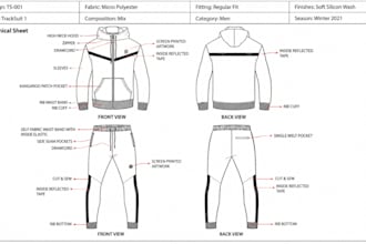 create streetwear tech pack for joggers, cargo pants and tracksuit manufacturing