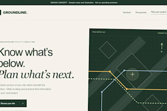 build an ai assisted responsive HTML CSS landing page