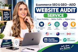 hire ecommerce best expert  SEO, GEO and aeo website audit service backlink