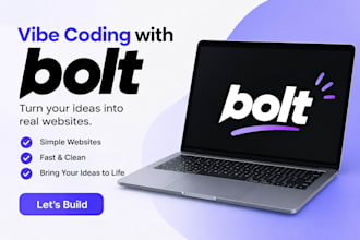 vibe code your website or web app using bolt ai