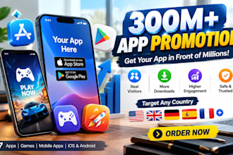 app promotion, app installs, android, ios and game marketing