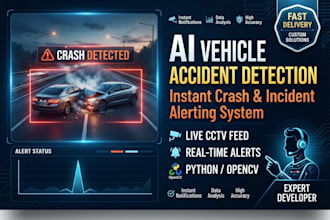 build vehicle accident and car crash detection using python