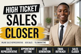 b2b sales agent outbound phone caller sales closer sales closing sales person