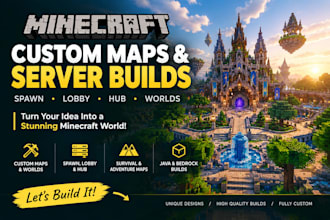 build minecraft map server spawn lobby hub survival map adventure map worldpaint
