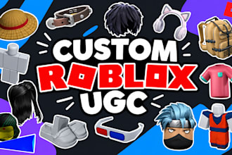 create custom roblox ugc accessories, hair and character models