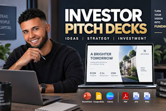 design investment deck, funding presentation, investor pitch deck for business