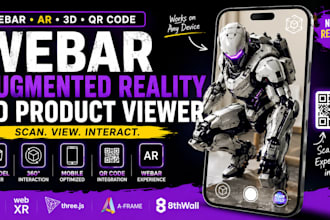 create premium webar experience, webar filter, or 3d configurator