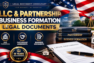 prepare llc partnership and business formation legal documents