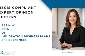 do expert opinion letters for eb2niw eb1a o1 uscis petitions