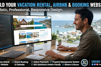 vacation rental website, airbnb website, rental website, booking website,