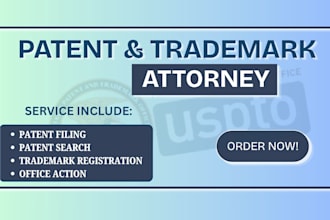 be your patent and trademark attorney for uspto filing