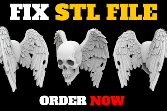 repair fix stl file 3d printing mesh repair 3d model fix 3d scan clean