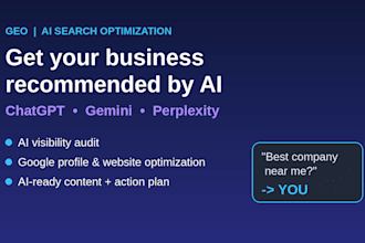 do GEO to make your business appear in chatgpt, gemini and ai search