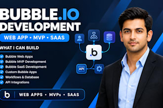 develop bubble io web app bubble mvp saas and custom bubble app