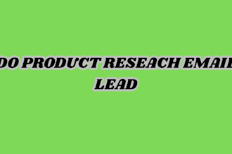 do product reseach email lead