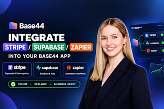 integrate stripe, supabase or zapier into your base44 app, base44 bug fixing