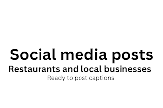 create engaging social media posts for your restaurant or bar